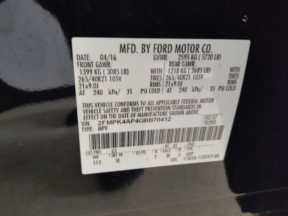 Used 2016 Ford Edge Sport w/ Technology Package image 33