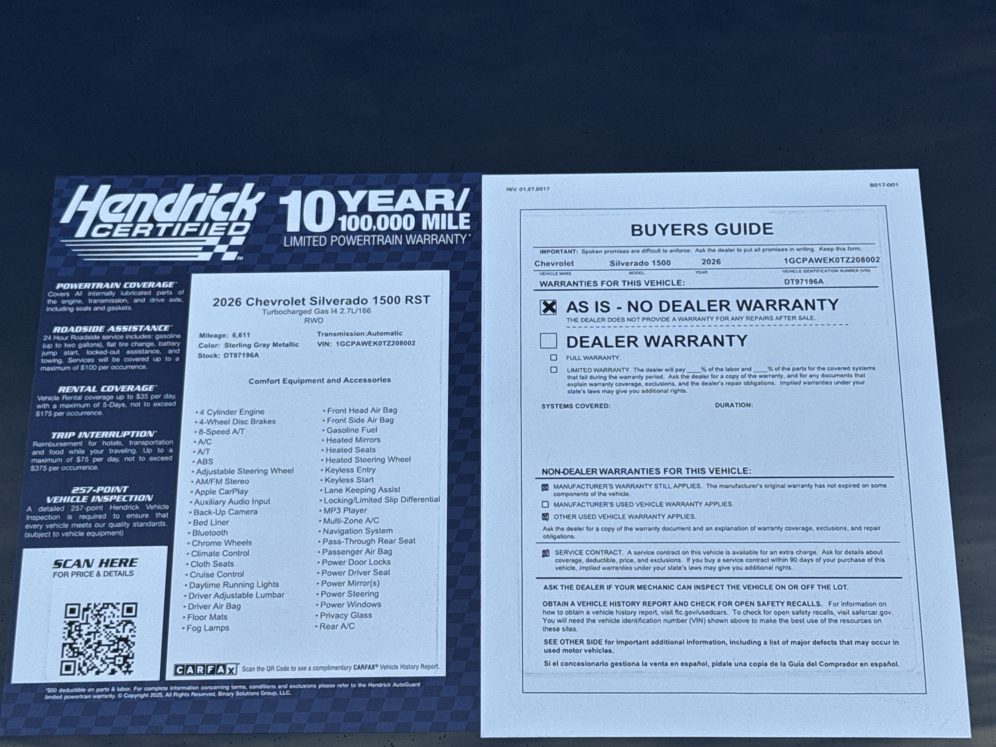 Used 2026 Chevrolet Silverado 1500 RST w/ RST Select Package image 34