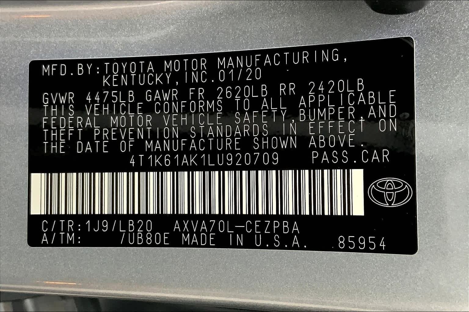 Used 2020 Toyota Camry XSE FWD image 37
