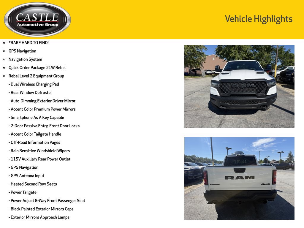 Used 2025 RAM 1500 Rebel w/ Advanced Safety Group II AWD/4WD image 8