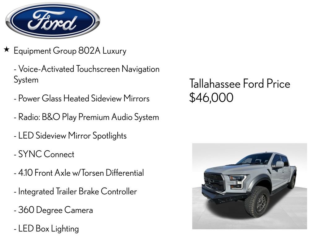 Used 2018 Ford F150 Raptor w/ Equipment Group 802A Luxury image 9