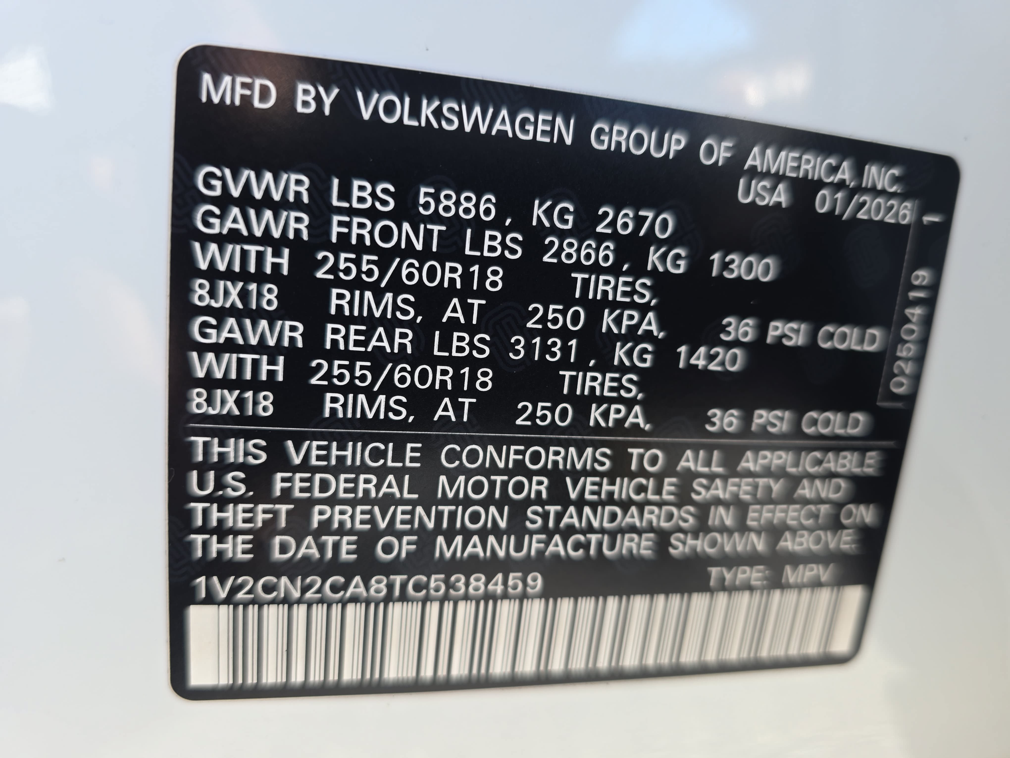 Used 2026 Volkswagen Atlas Peak Edition AWD/4WD image 37
