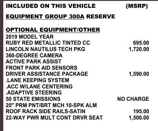 Used 2019 Lincoln Nautilus Reserve image 5
