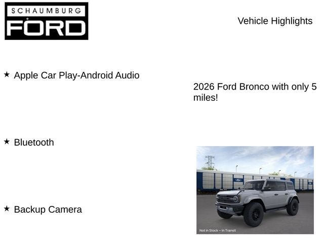New 2026 Ford Bronco Raptor AWD/4WD image 7