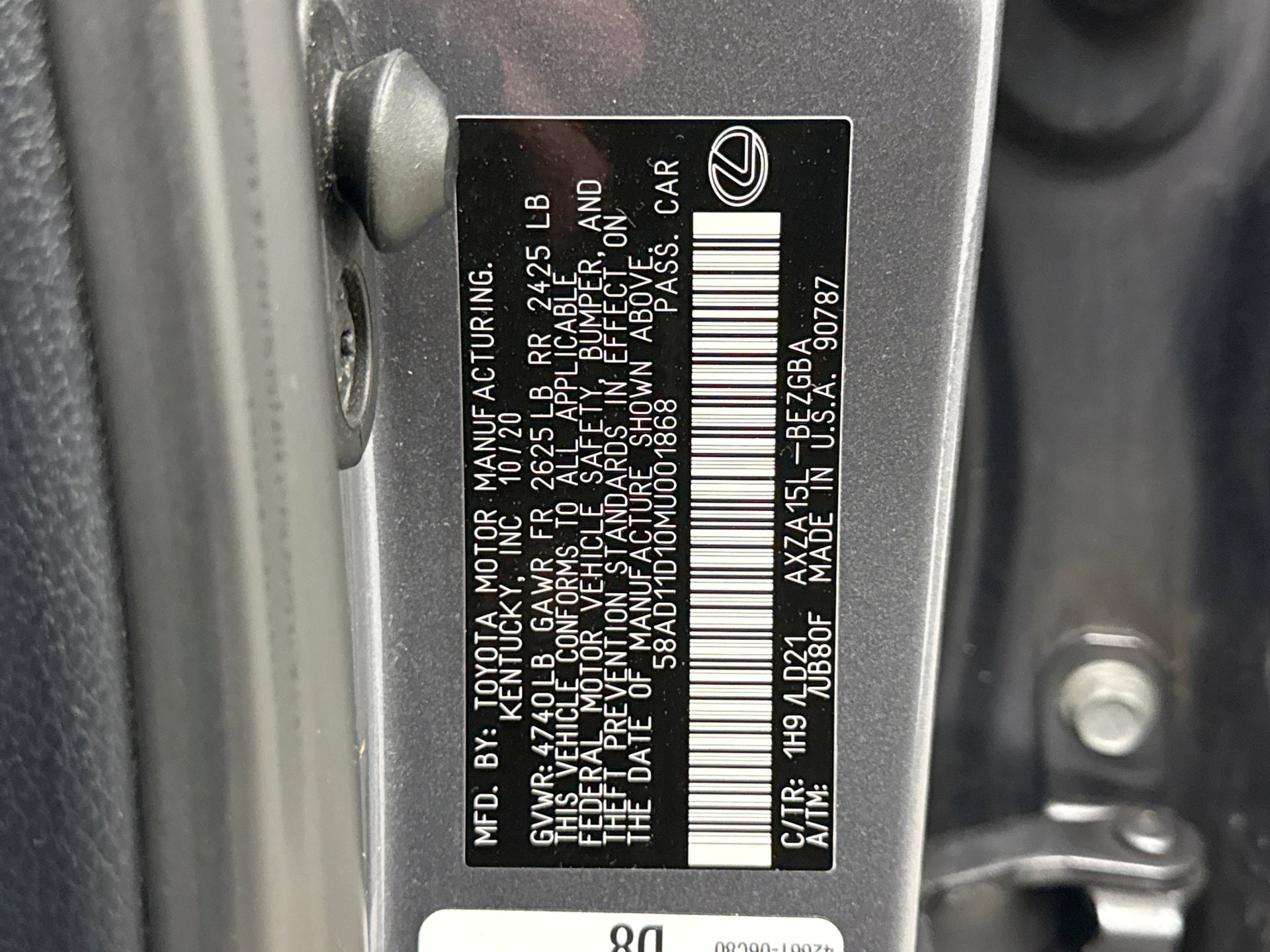 Used 2021 Lexus ES 250 w/ Premium Package image 24