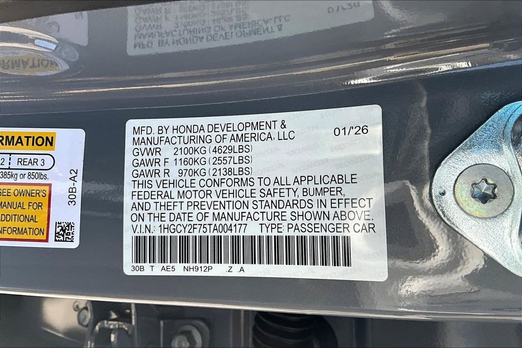 New 2026 Honda Accord Sport image 8