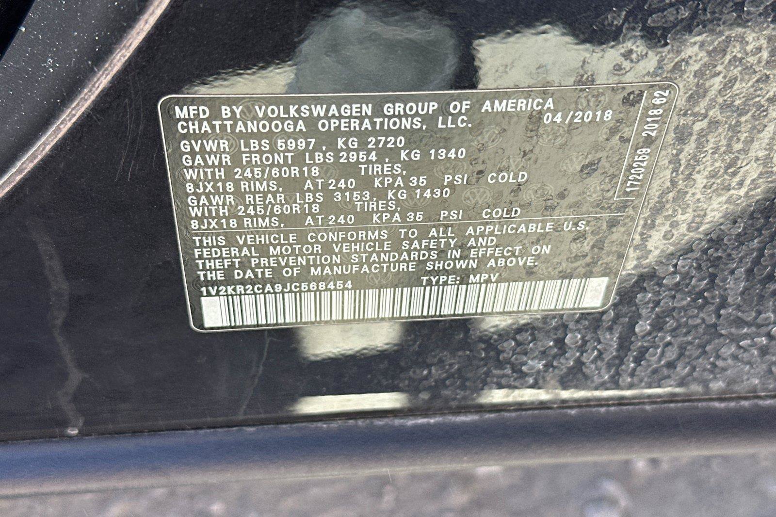 Used 2018 Volkswagen Atlas SE AWD/4WD image 28