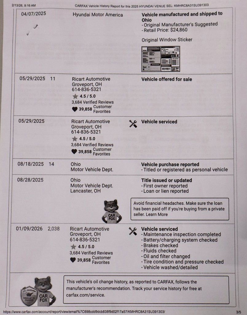 Certified 2025 Hyundai Venue SEL image 7
