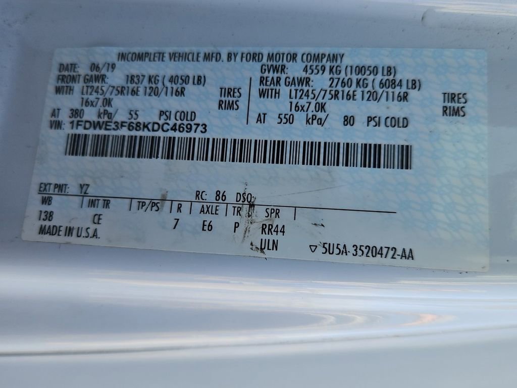 Used 2019 Ford E-350 and Econoline 350 Super Duty w/ Power Windows & Locks Group image 24