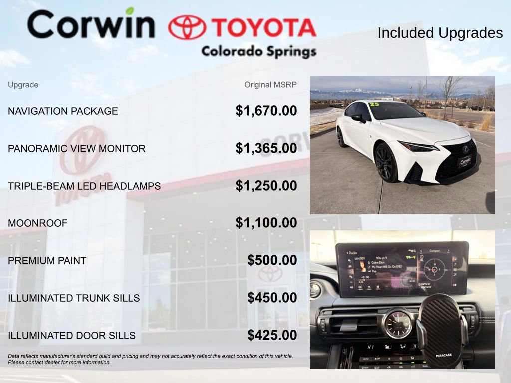 Used 2025 Lexus IS 350 F Sport w/ Navigation Package image 4