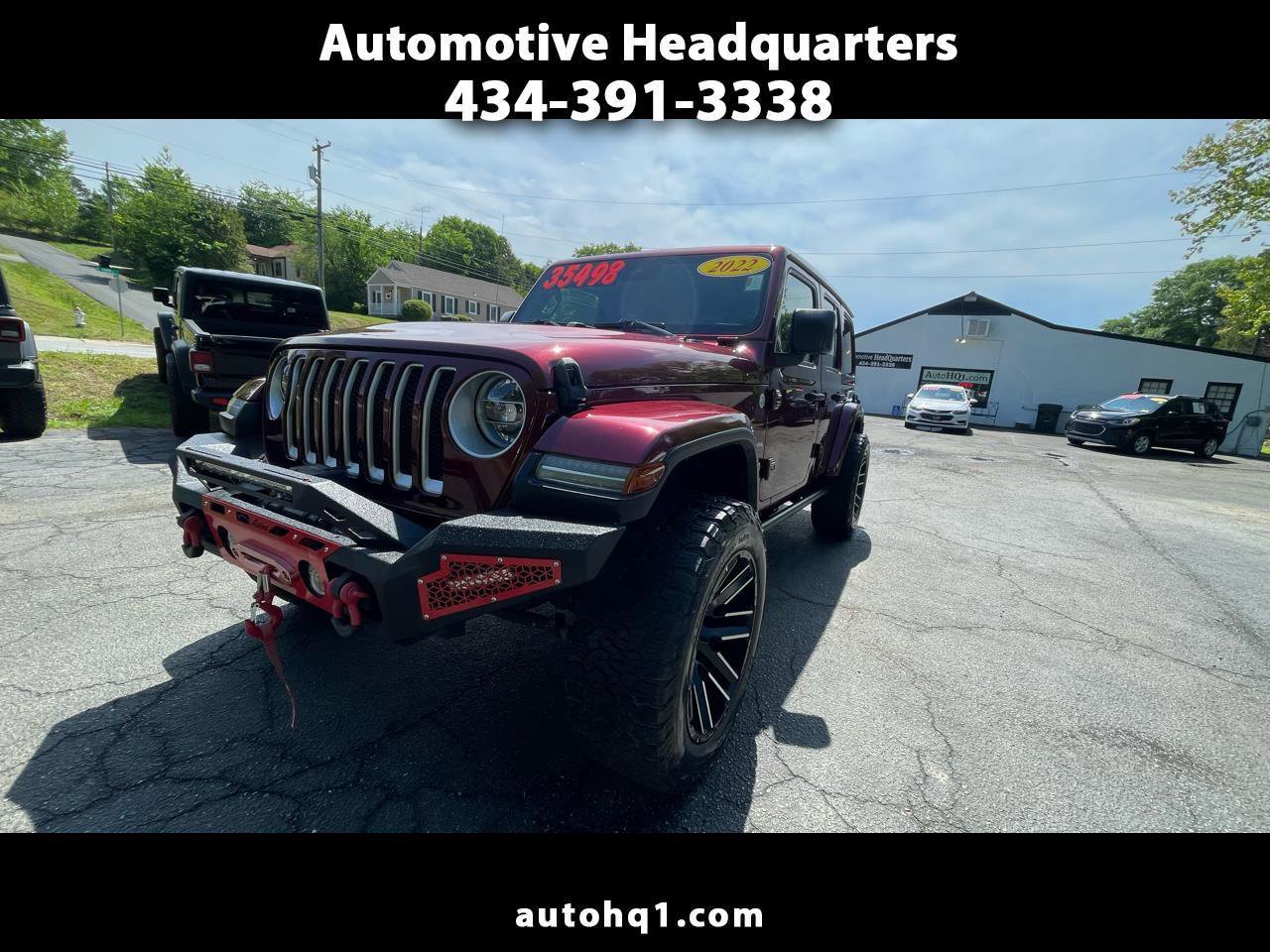 Used 2022 Jeep Wrangler Unlimited Sahara w/ LED Lighting Group AWD/4WD image 1