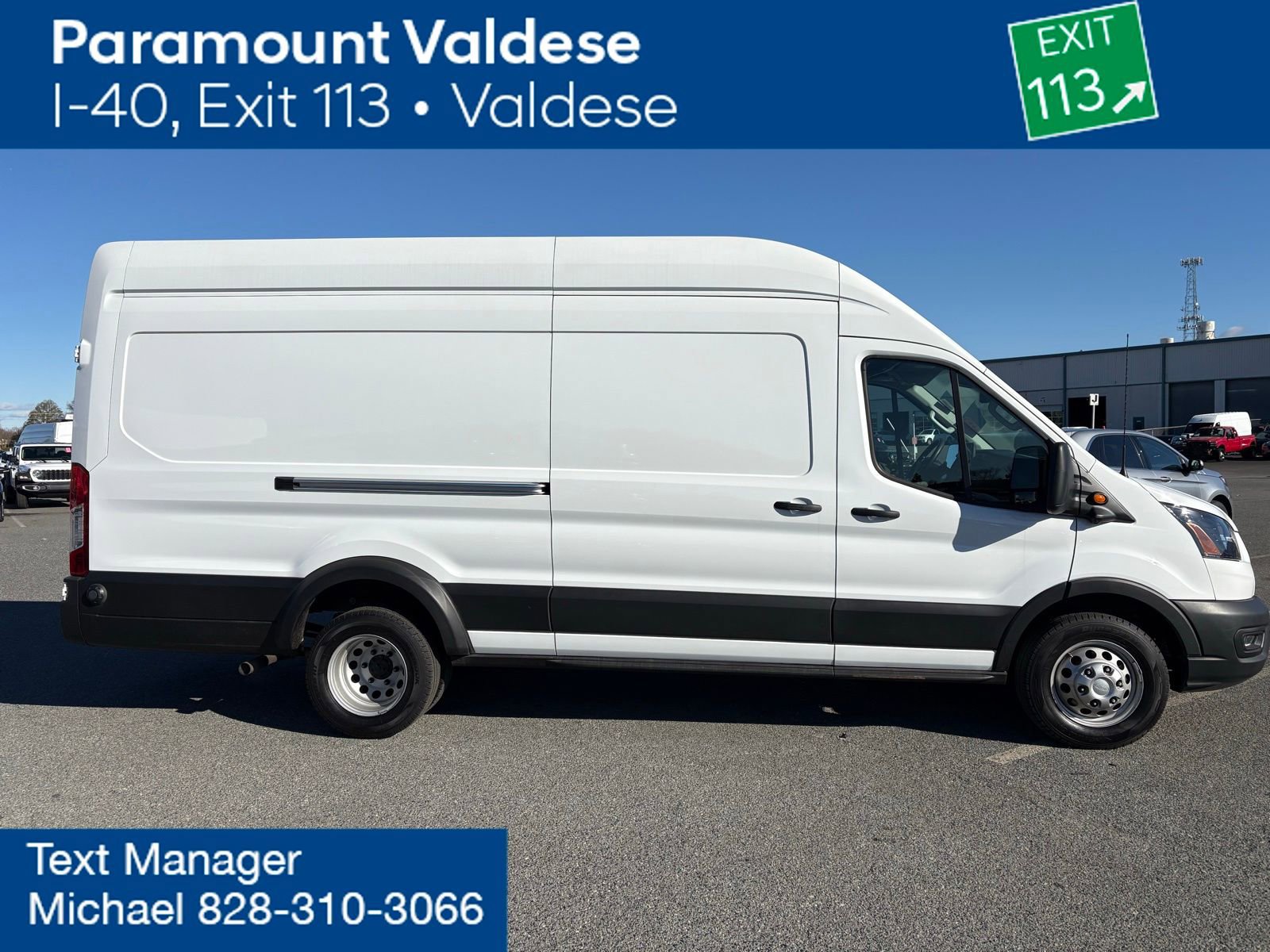 Used 2025 Ford Transit 350 148 High Roof Extended DRW w/ Load Area Protection Package image 2