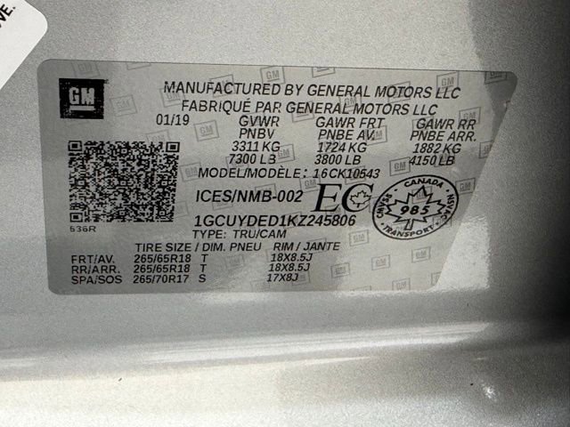 Used 2019 Chevrolet Silverado 1500 LT w/ True North Edition AWD/4WD image 41