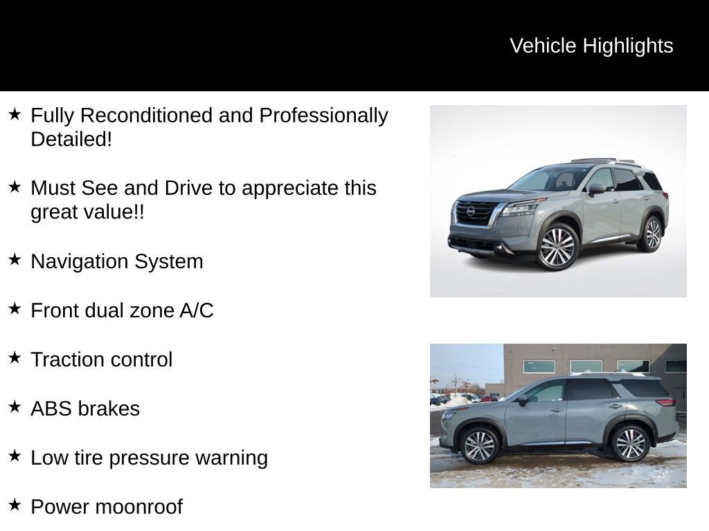 Used 2022 Nissan Pathfinder Platinum w/ Cargo Package image 16