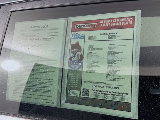 Used 2023 Kia Seltos S w/ Navigation Package image 13