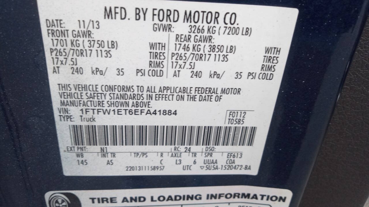 Used 2014 Ford F150 XL w/ Equipment Group 101A Mid AWD/4WD image 18