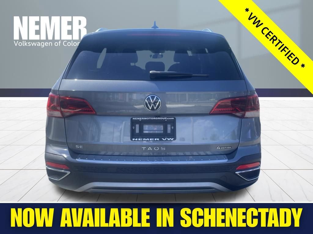 Certified 2023 Volkswagen Taos SE w/ Black Wheel Package AWD/4WD image 4