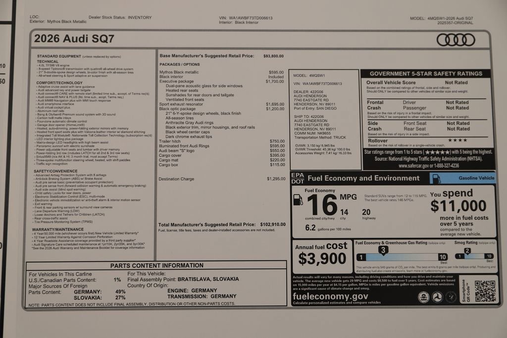 New 2026 Audi SQ7 Premium Plus image 32