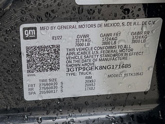 Used 2022 GMC Sierra 1500 Elevation AWD/4WD image 9