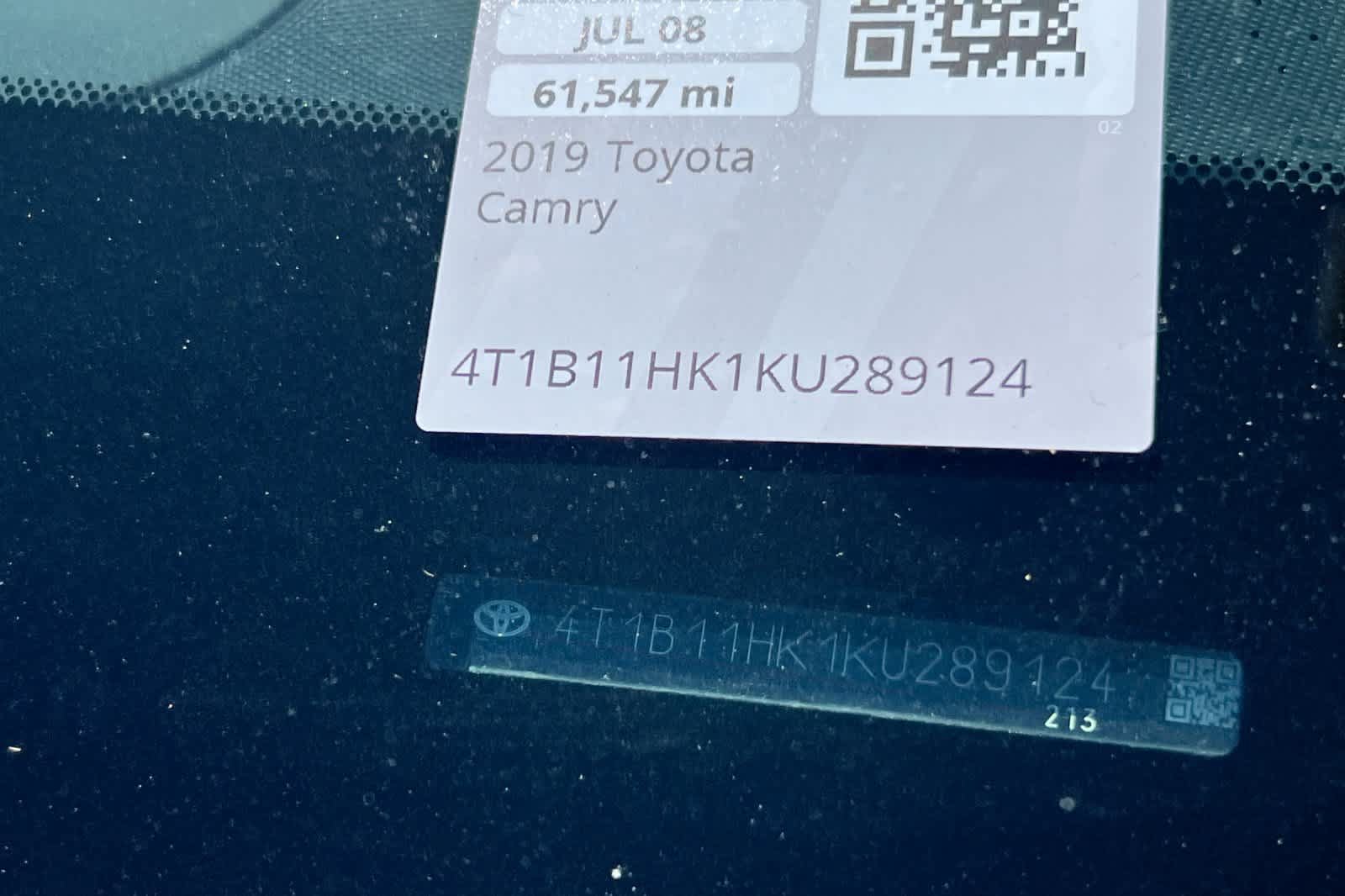 Used 2019 Toyota Camry SE w/ Audio Package FWD image 23