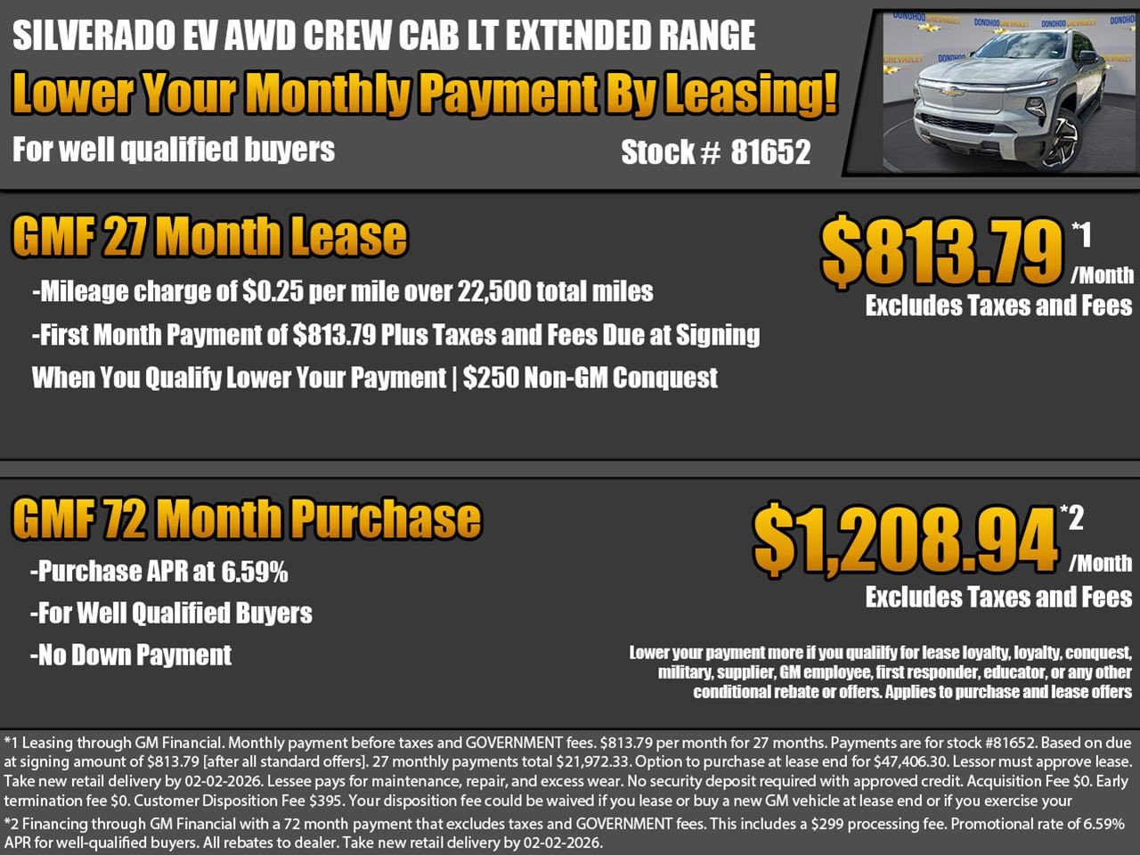 New 2026 Chevrolet Silverado EV LT w/ Premium Package image 2