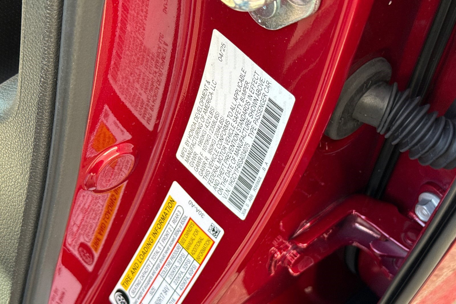 Certified 2025 Honda Accord SE image 21