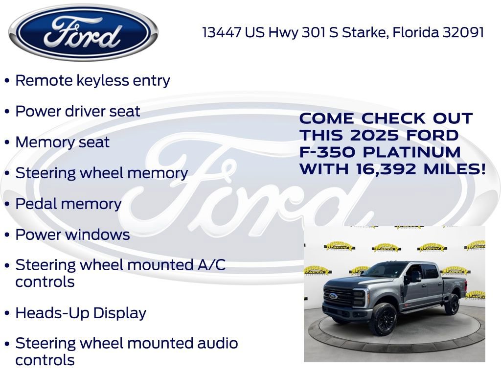 Certified 2025 Ford F350 Platinum w/ Tremor Off-Road Package image 32