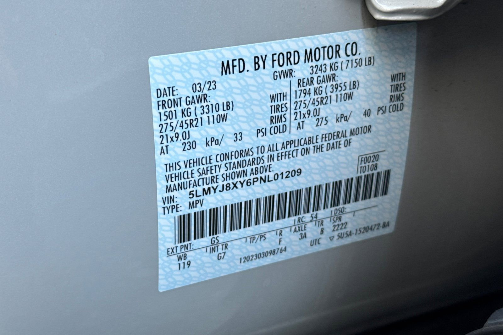 Certified 2023 Lincoln Aviator Grand Touring w/ Equipment Group 301A image 29