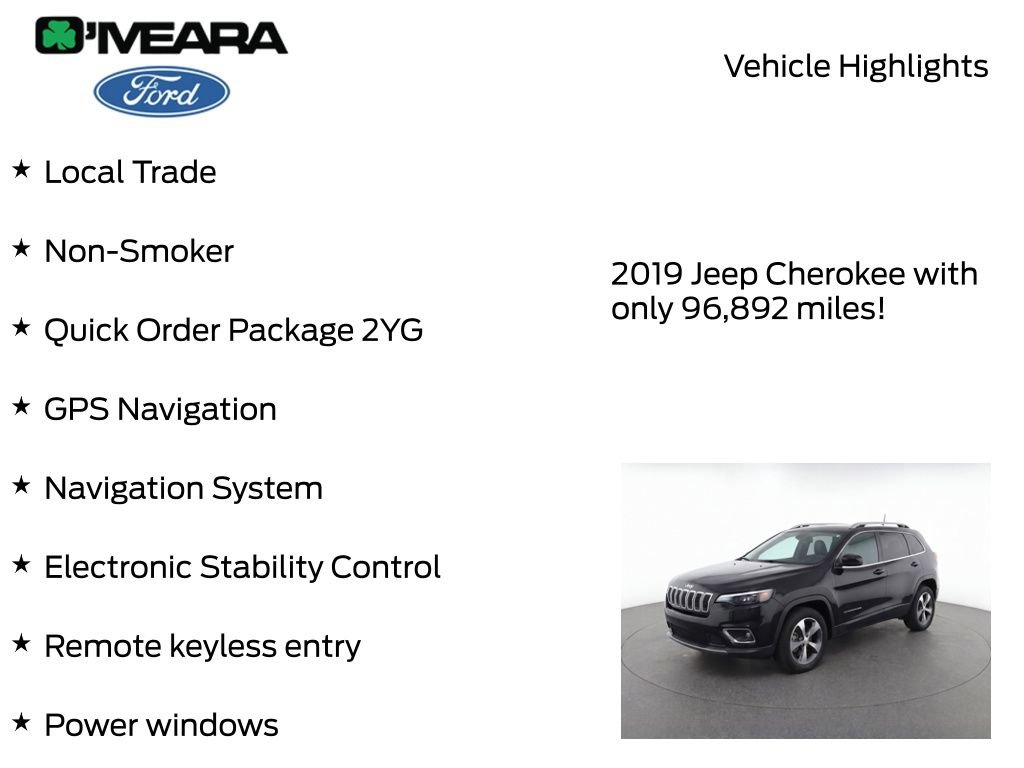 Used 2019 Jeep Cherokee Limited AWD/4WD image 8
