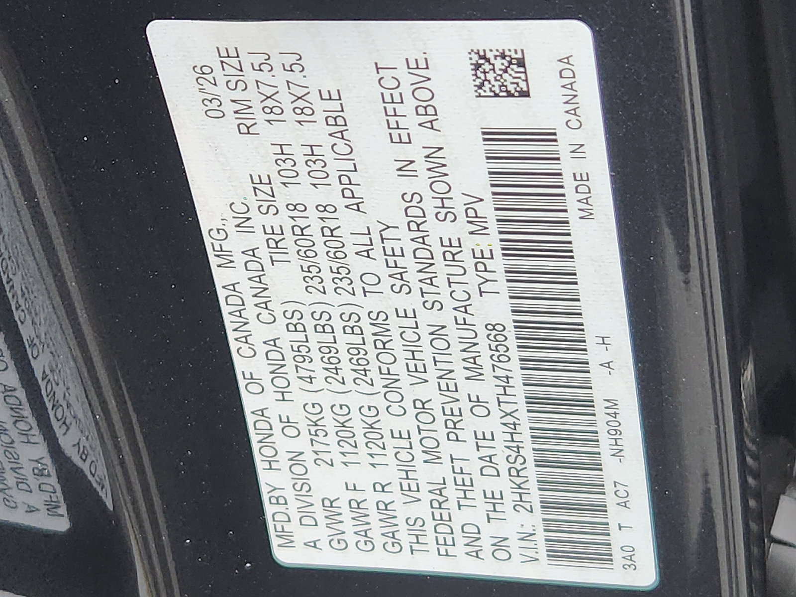 New 2026 Honda CR-V EX image 17