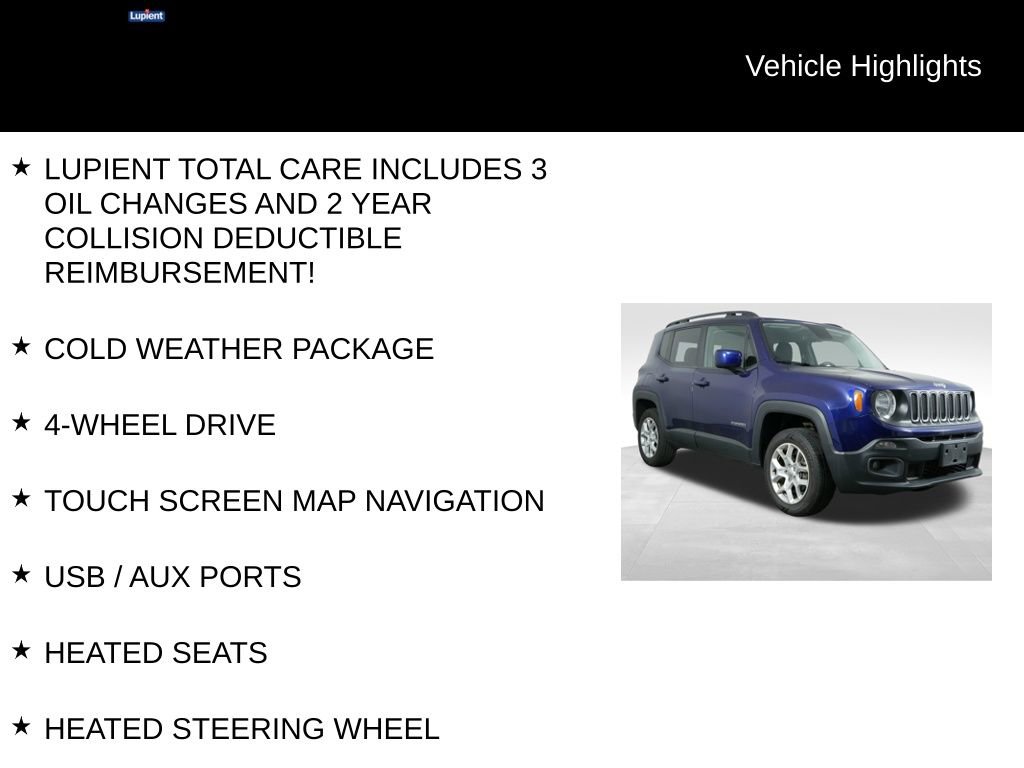Used 2017 Jeep Renegade Latitude AWD/4WD image 7