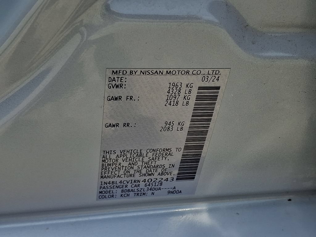 Certified 2024 Nissan Altima 2.5 SR FWD image 27