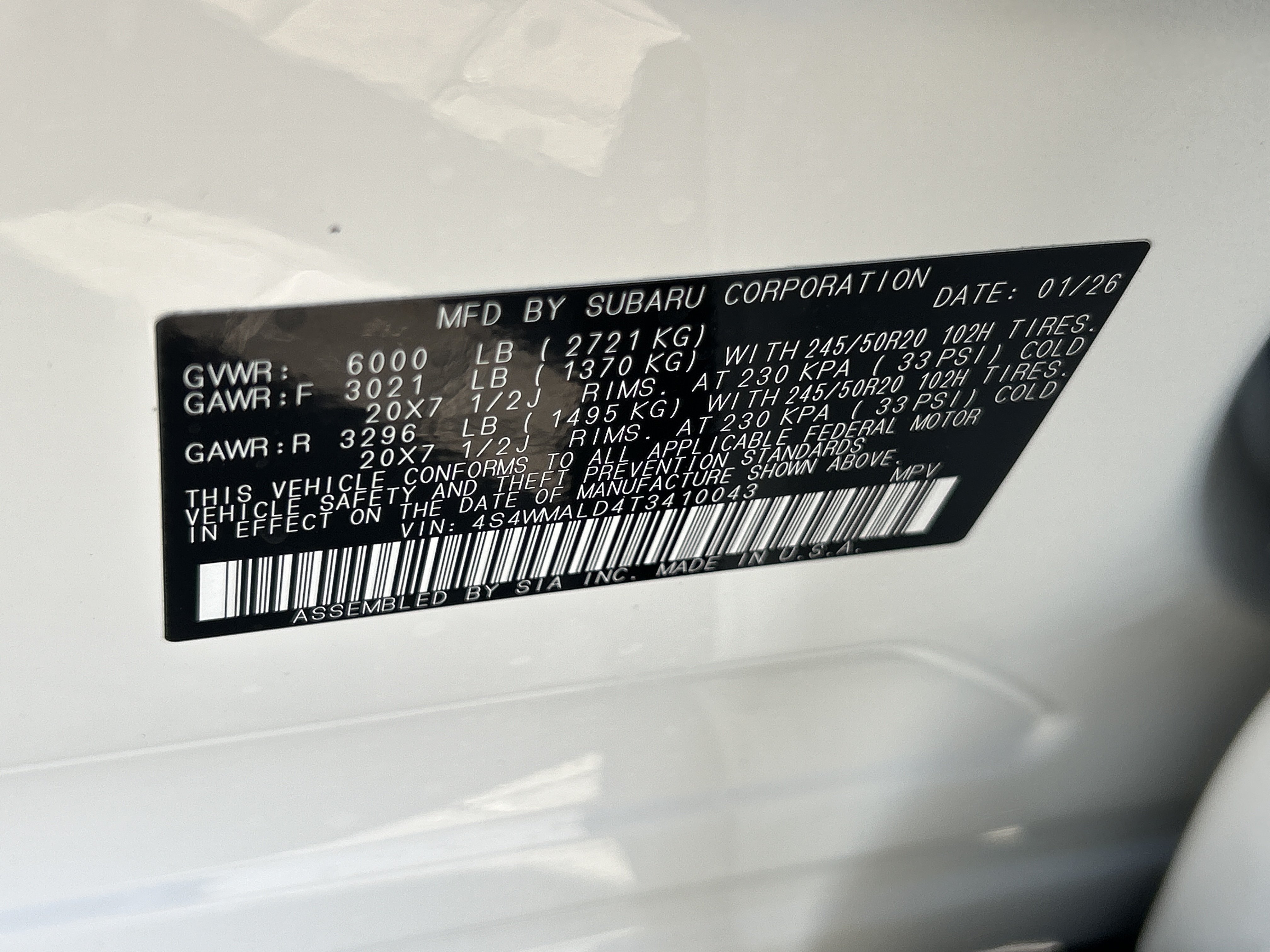 New 2026 Subaru Ascent Bronze Edition AWD/4WD image 35
