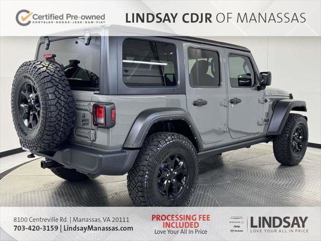 Certified 2022 Jeep Wrangler Unlimited Sport AWD/4WD image 9