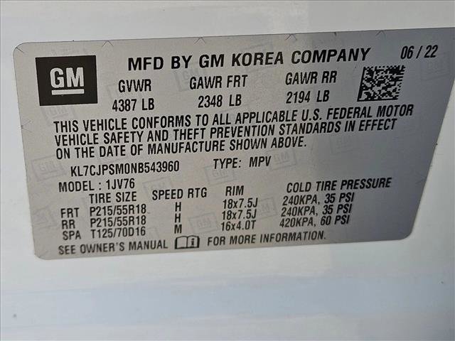 Used 2022 Chevrolet Trax LT w/ Redline Edition AWD/4WD image 25
