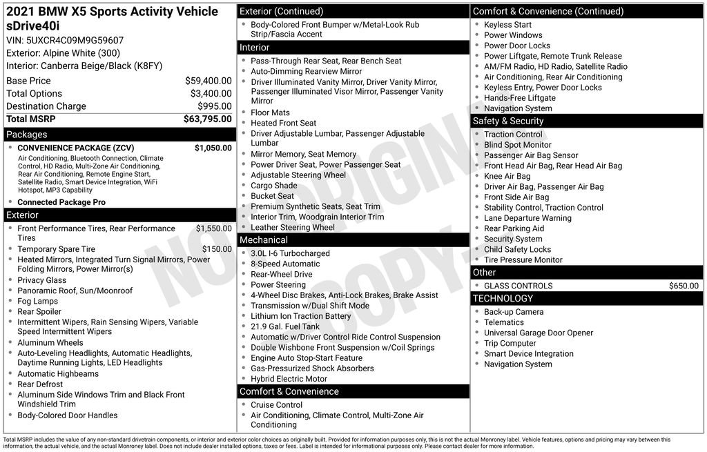 Used 2021 BMW X5 sDrive40i w/ Convenience Package RWD image 45