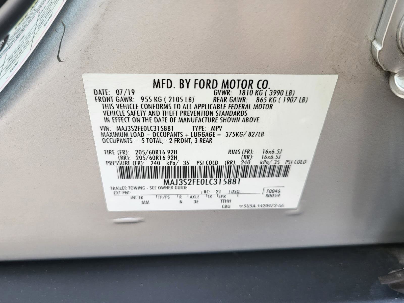 Used 2020 Ford EcoSport S image 33