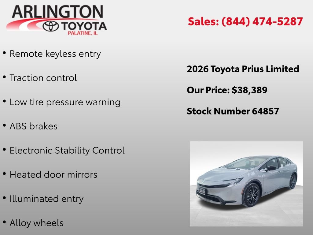 New 2026 Toyota Prius Limited image 6