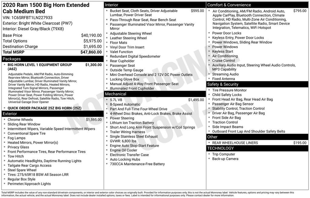 Used 2020 RAM 1500 Big Horn image 40