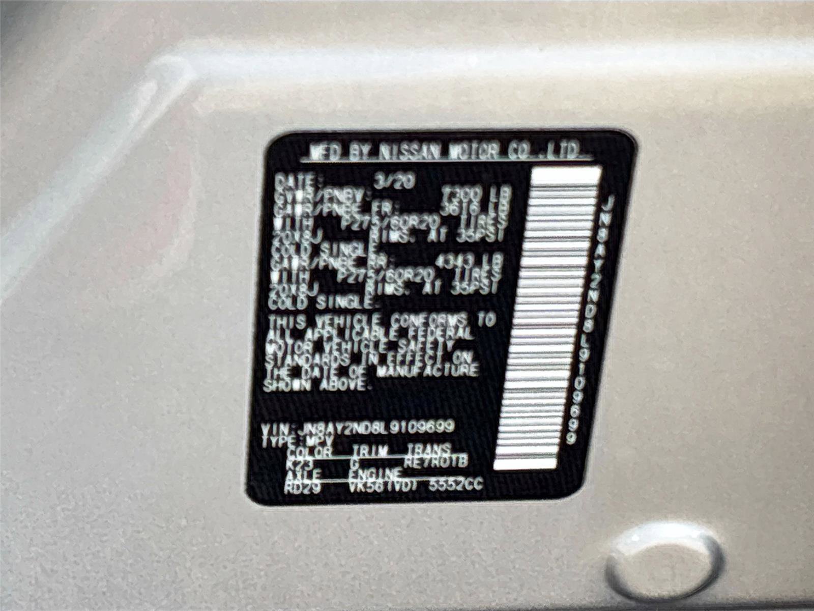 Used 2020 Nissan Armada SL w/ Premium Package RWD image 34