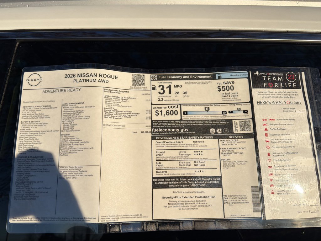 New 2026 Nissan Rogue Platinum w/ Platinum Premium Package image 12