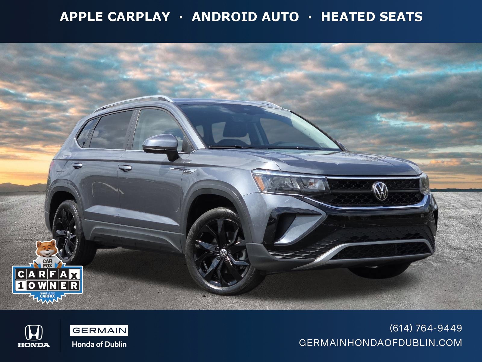 Used 2023 Volkswagen Taos SE w/ Black Wheel Package FWD image 1