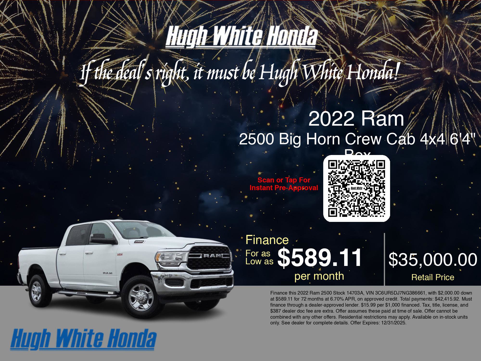 Used 2022 RAM 2500 Big Horn image 3