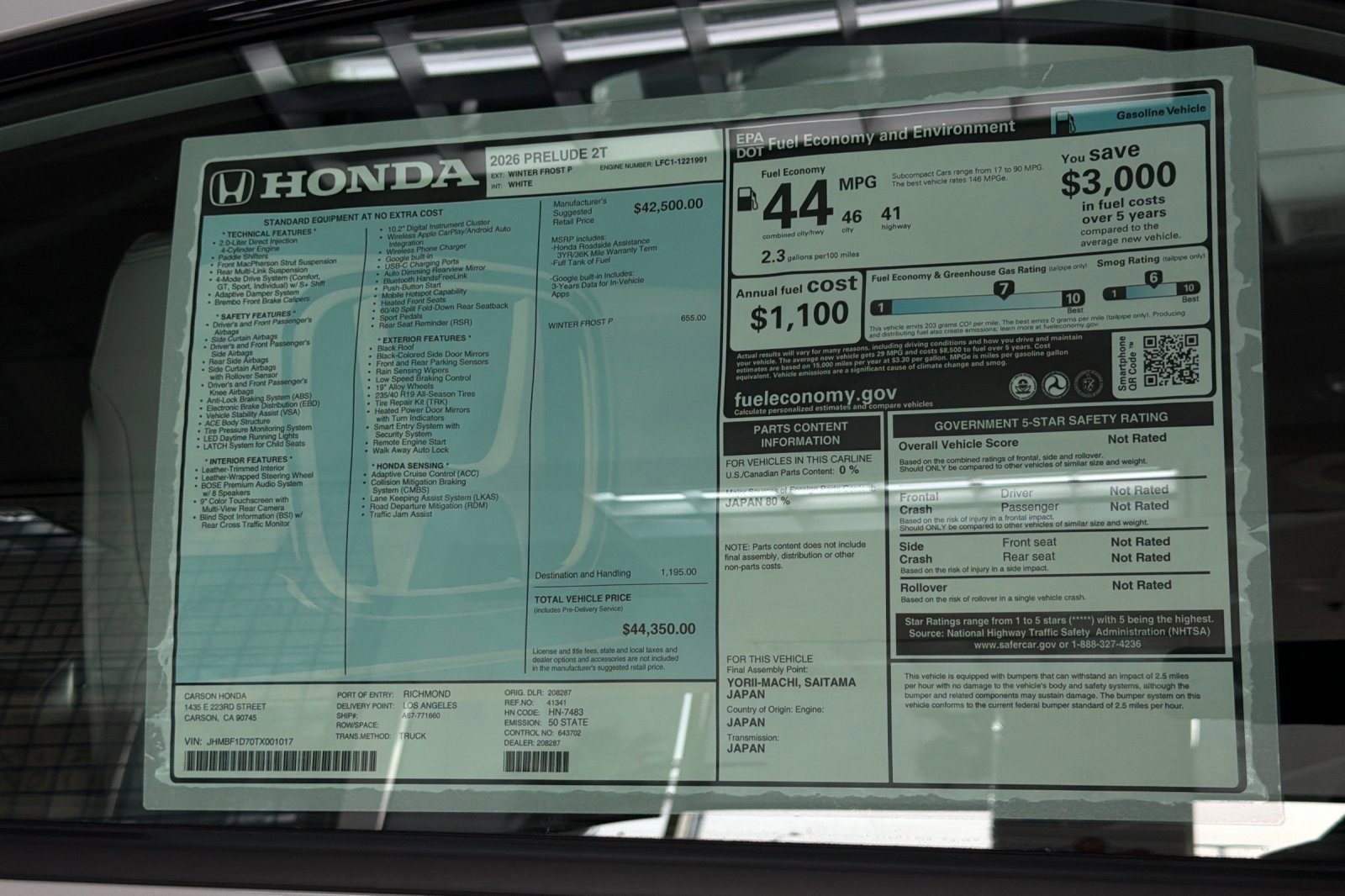 New 2026 Honda Prelude image 32