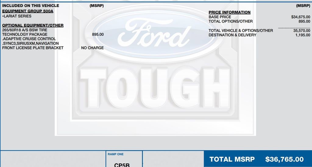 Used 2020 Ford Ranger Lariat w/ Technology Package RWD image 17