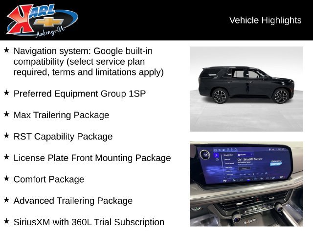 Certified 2026 Chevrolet Tahoe RST w/ RST Capability Package AWD/4WD image 2