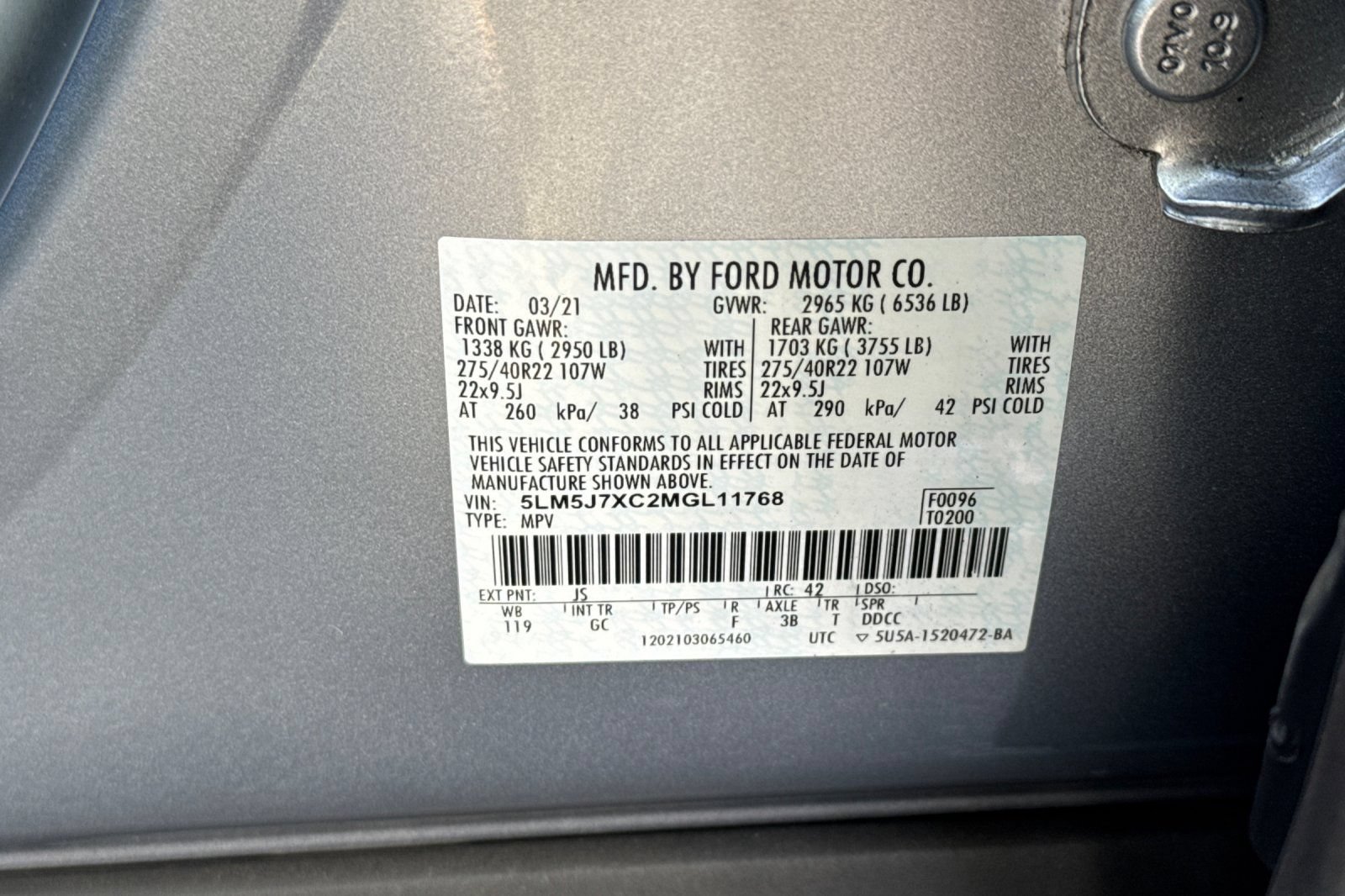 Used 2021 Lincoln Aviator Reserve w/ Equipment Group 202A AWD/4WD image 30