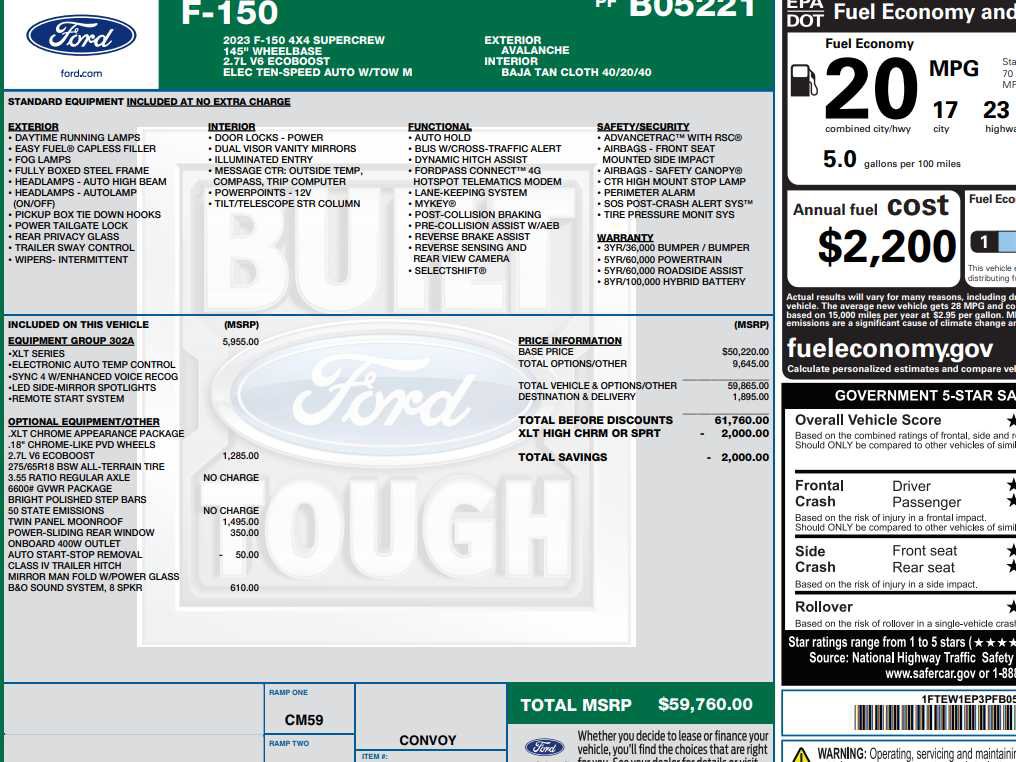 Used 2023 Ford F150 XLT w/ Equipment Group 302A High image 2