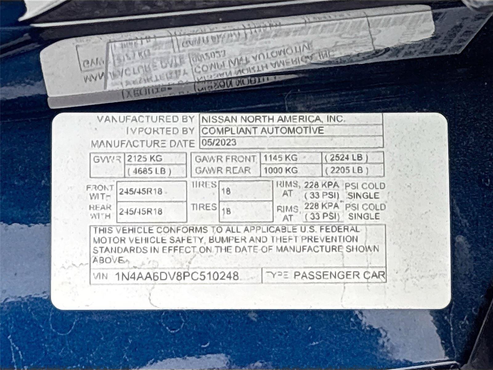 Used 2023 Nissan Maxima SL FWD image 33