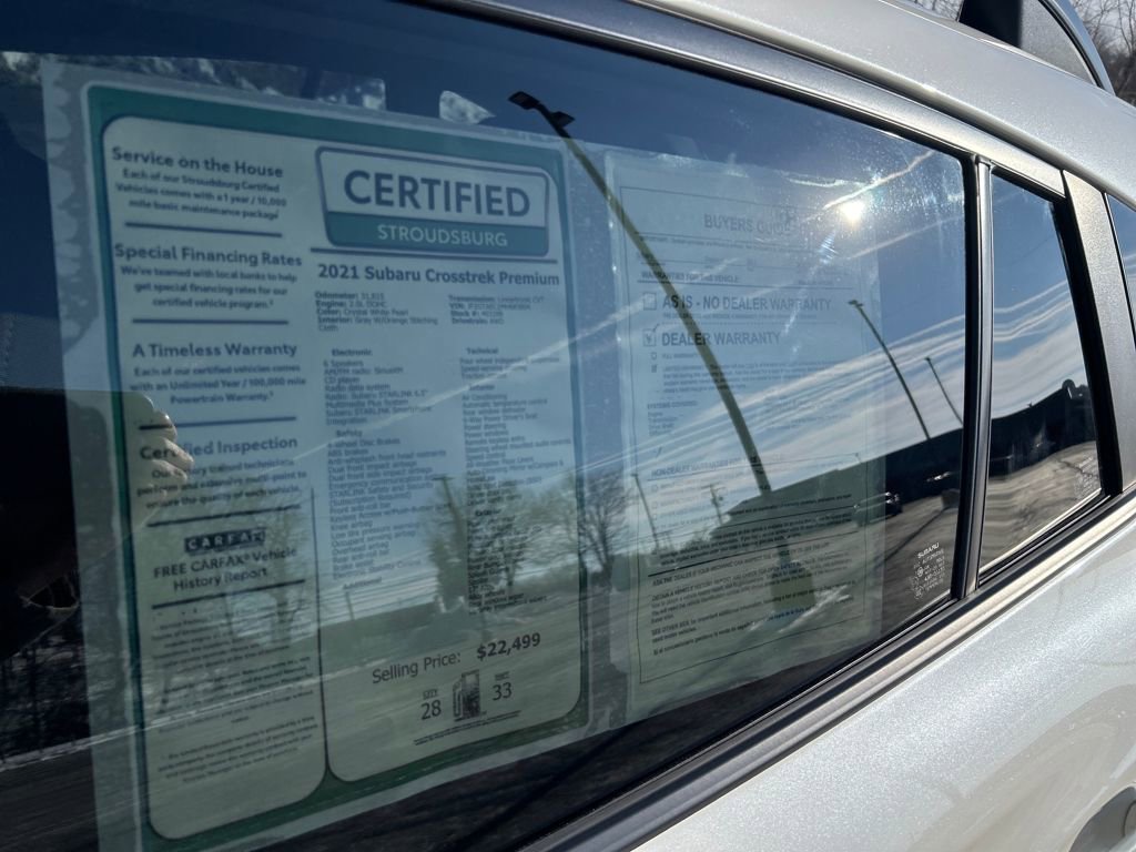 Used 2021 Subaru Crosstrek 2.0i Premium w/ Moonroof Package image 25